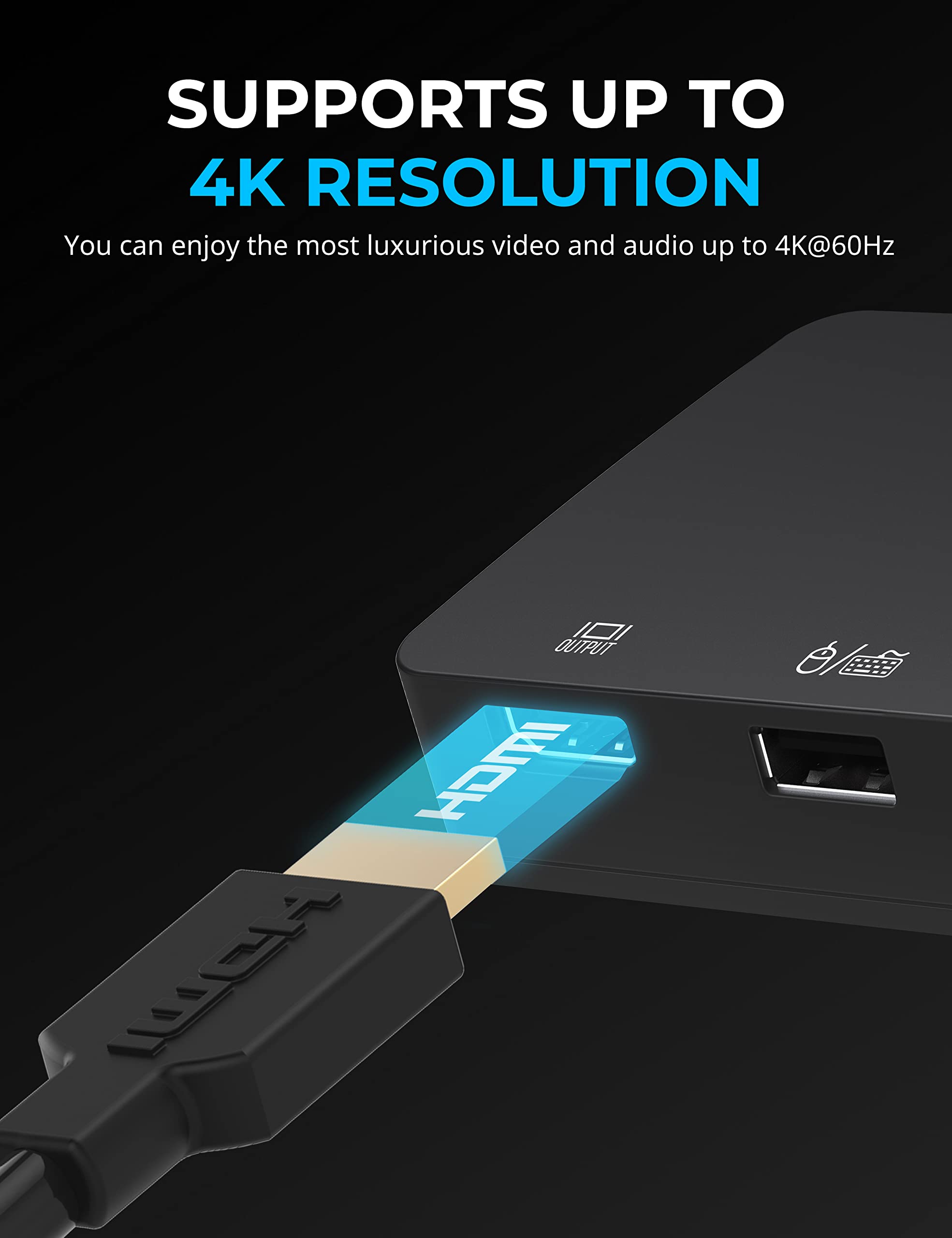 SABRENT KVM Switch, Peripheral Sharing with 2 Port USB C inputs, 2